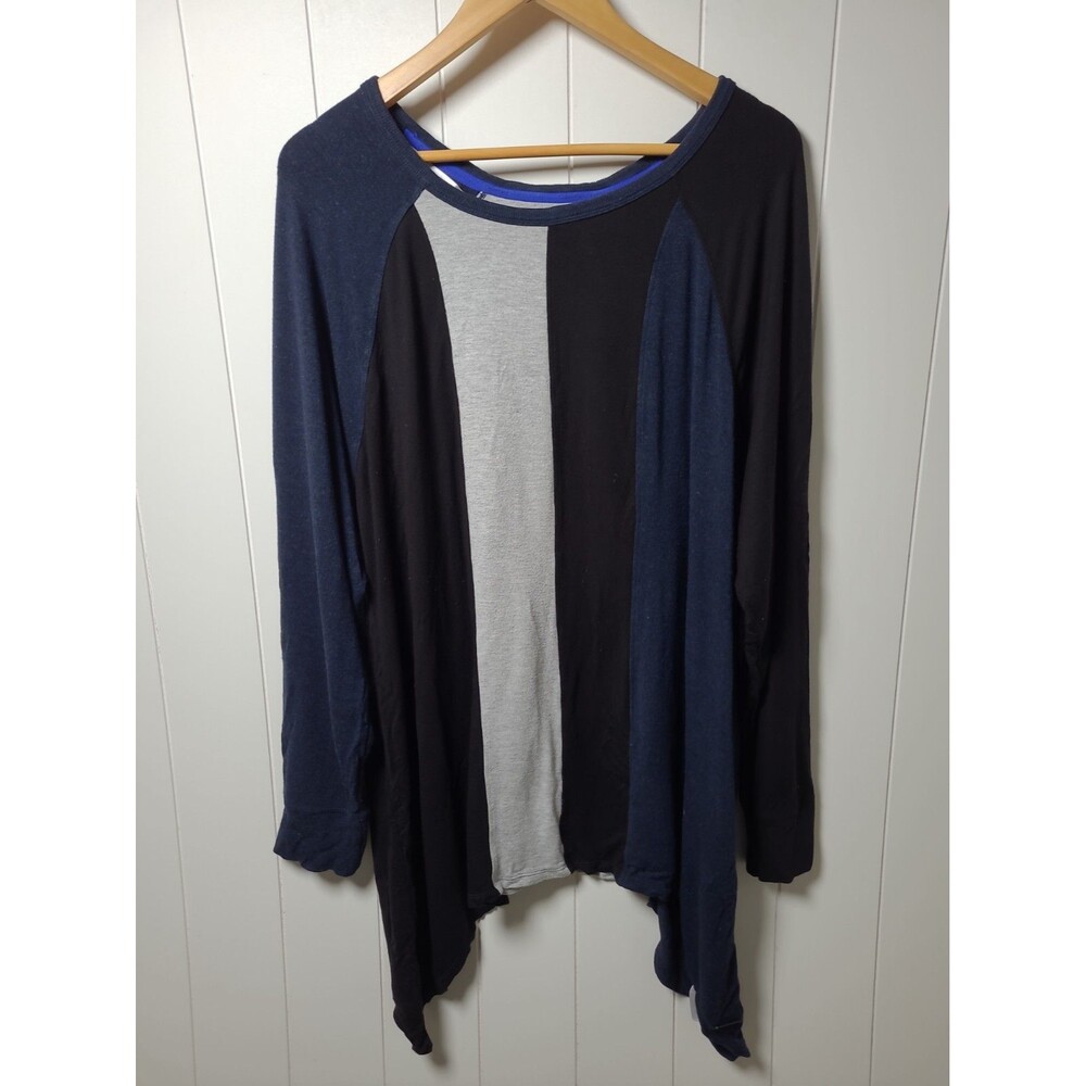 Calvin Klein Shirt Top Womens 3X Knit Long Sleeve Fall Stretch Casual
